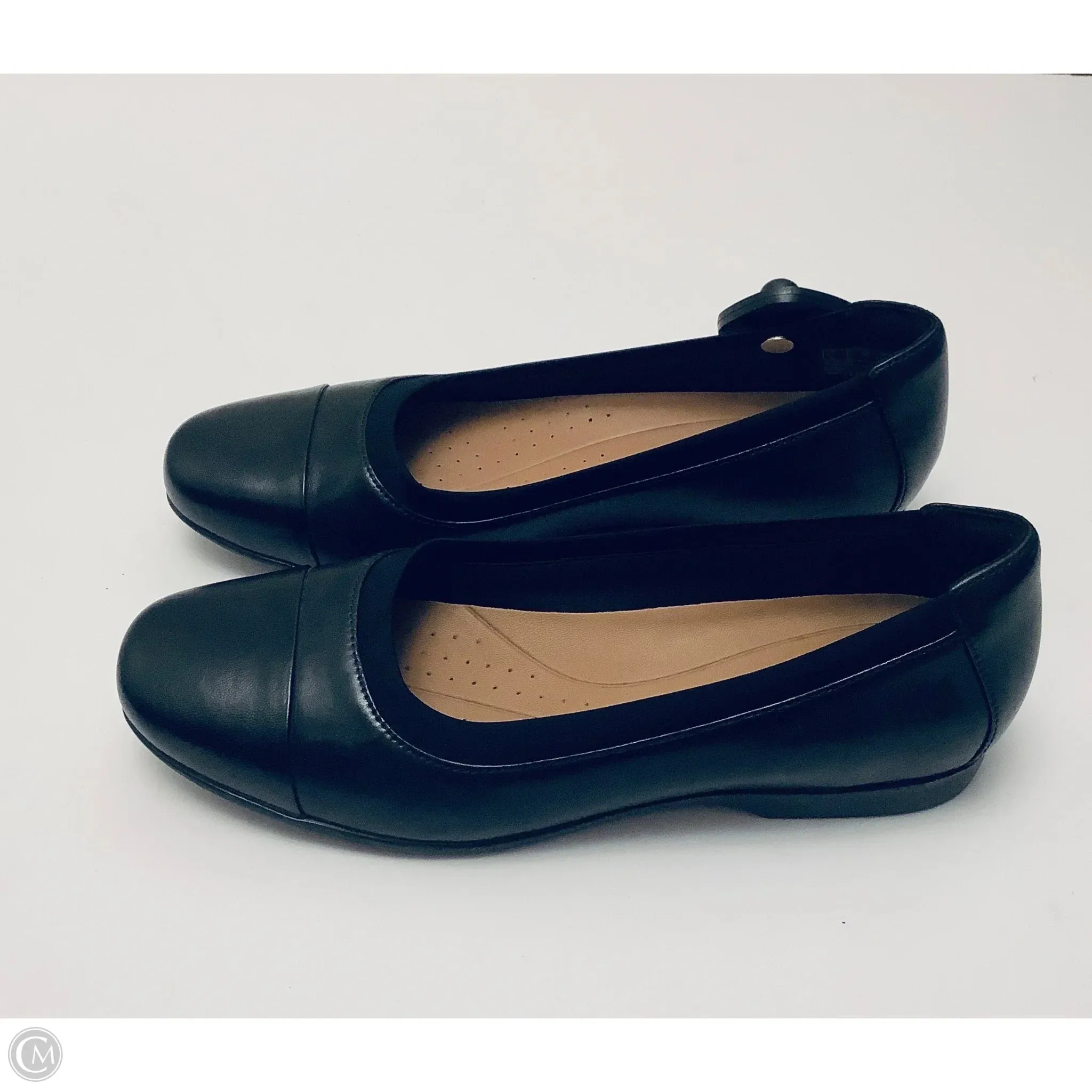 Shoes Flats By Clarks In Black, Size: 8