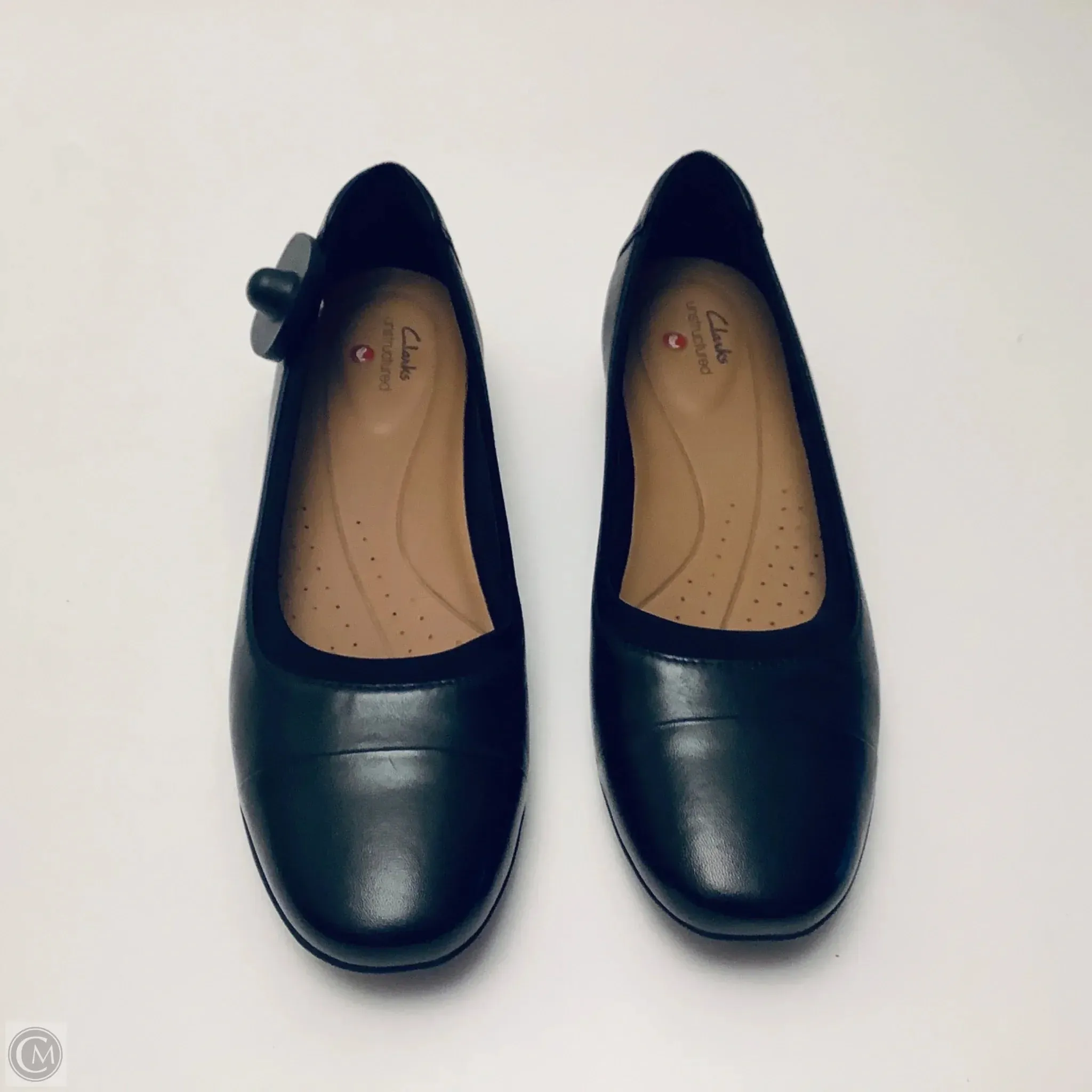 Shoes Flats By Clarks In Black, Size: 8