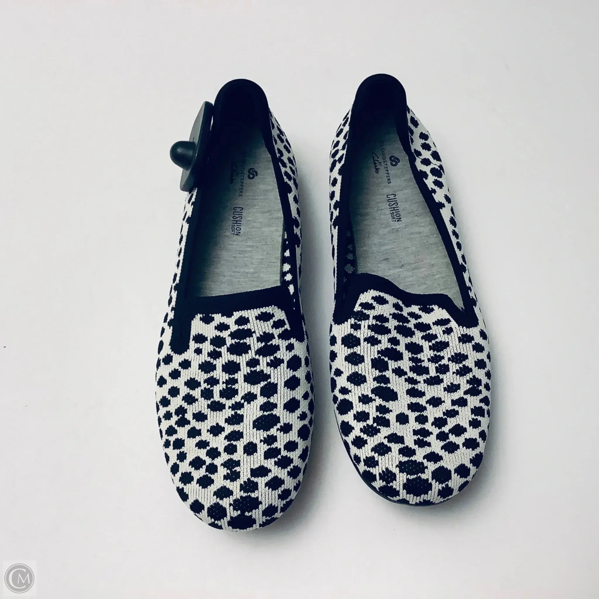 Shoes Flats By Clarks In Polkadot Pattern, Size: 7.5