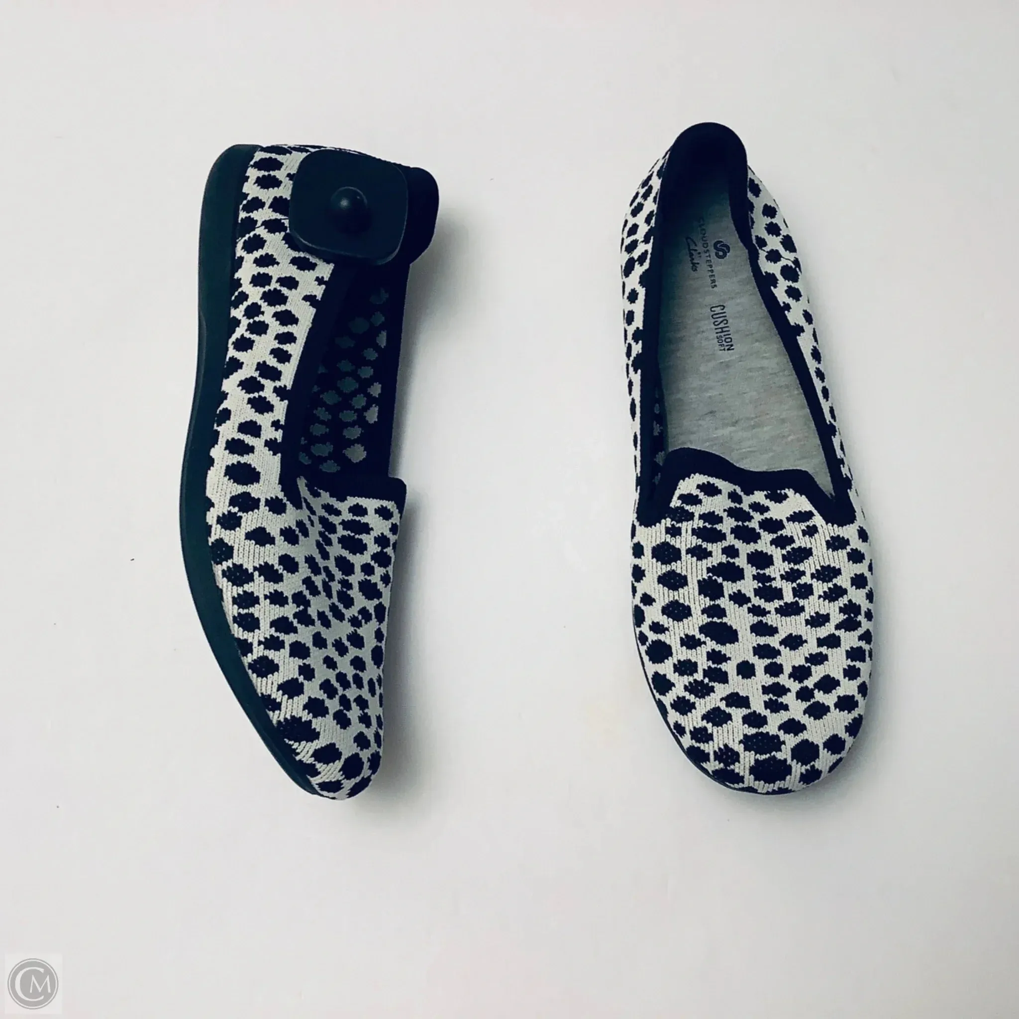 Shoes Flats By Clarks In Polkadot Pattern, Size: 7.5