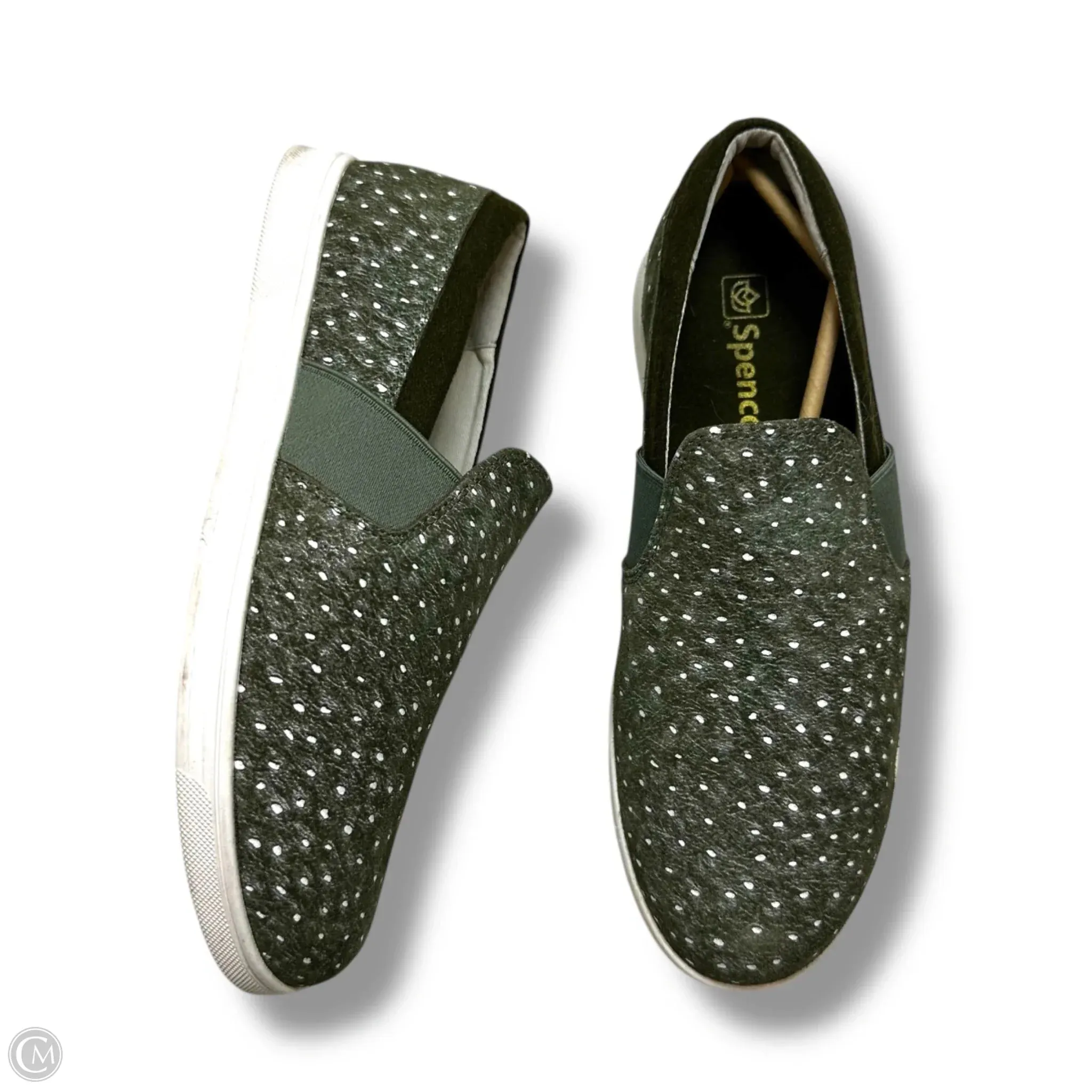 Shoes Flats By Clothes Mentor In Green, Size: 9.5