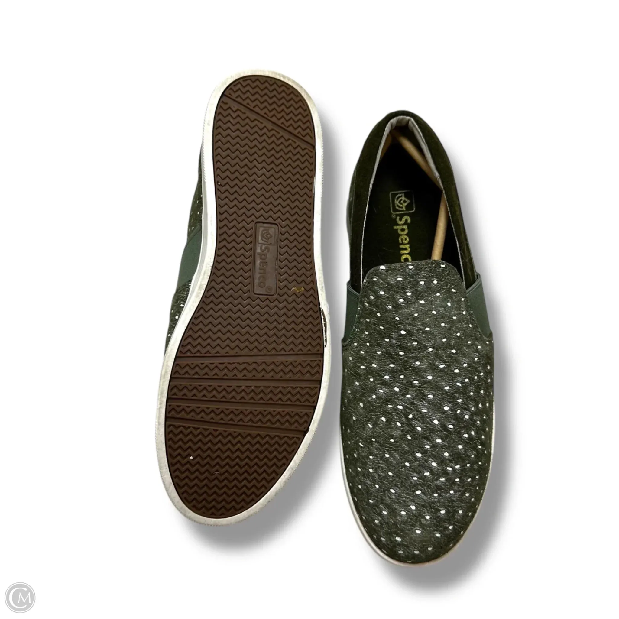 Shoes Flats By Clothes Mentor In Green, Size: 9.5