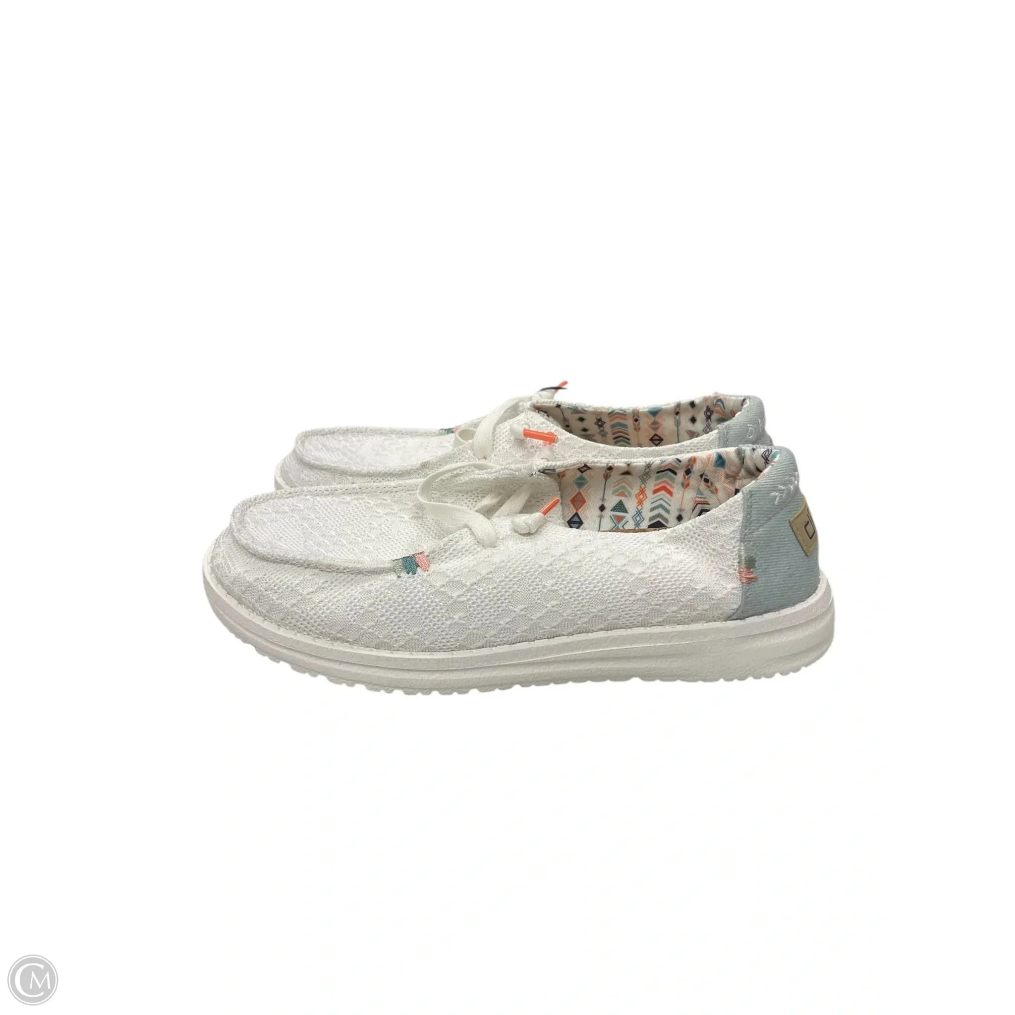 Shoes Flats By Hey Dude In White, Size: 7