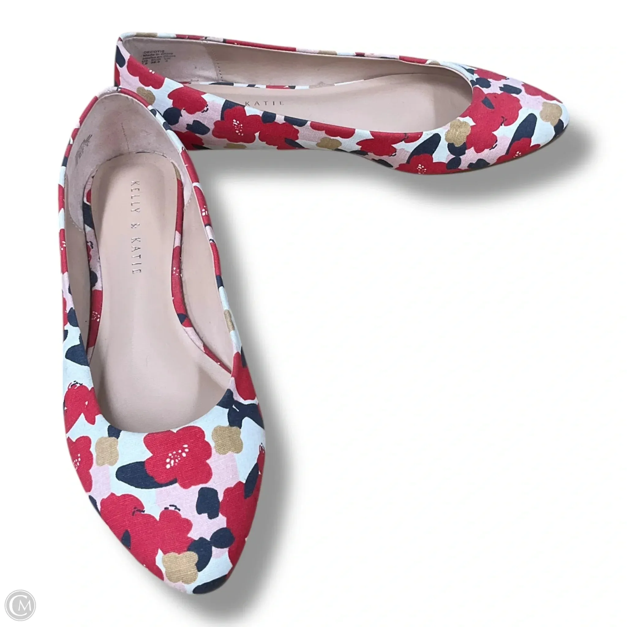 Shoes Flats By Kelly And Katie In Floral Print, Size: 7.5