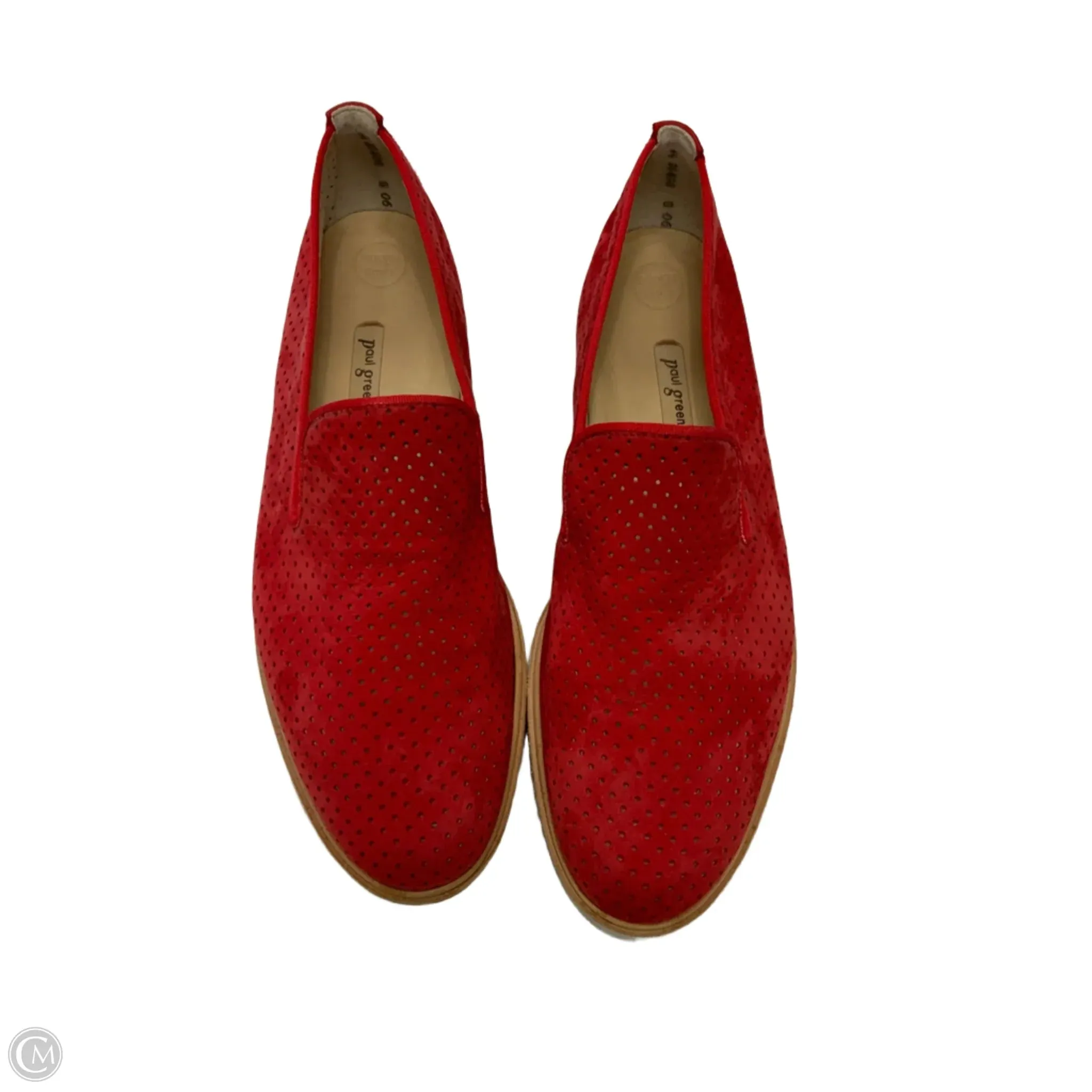 Shoes Flats By Paul Green In Red, Size: 9.5