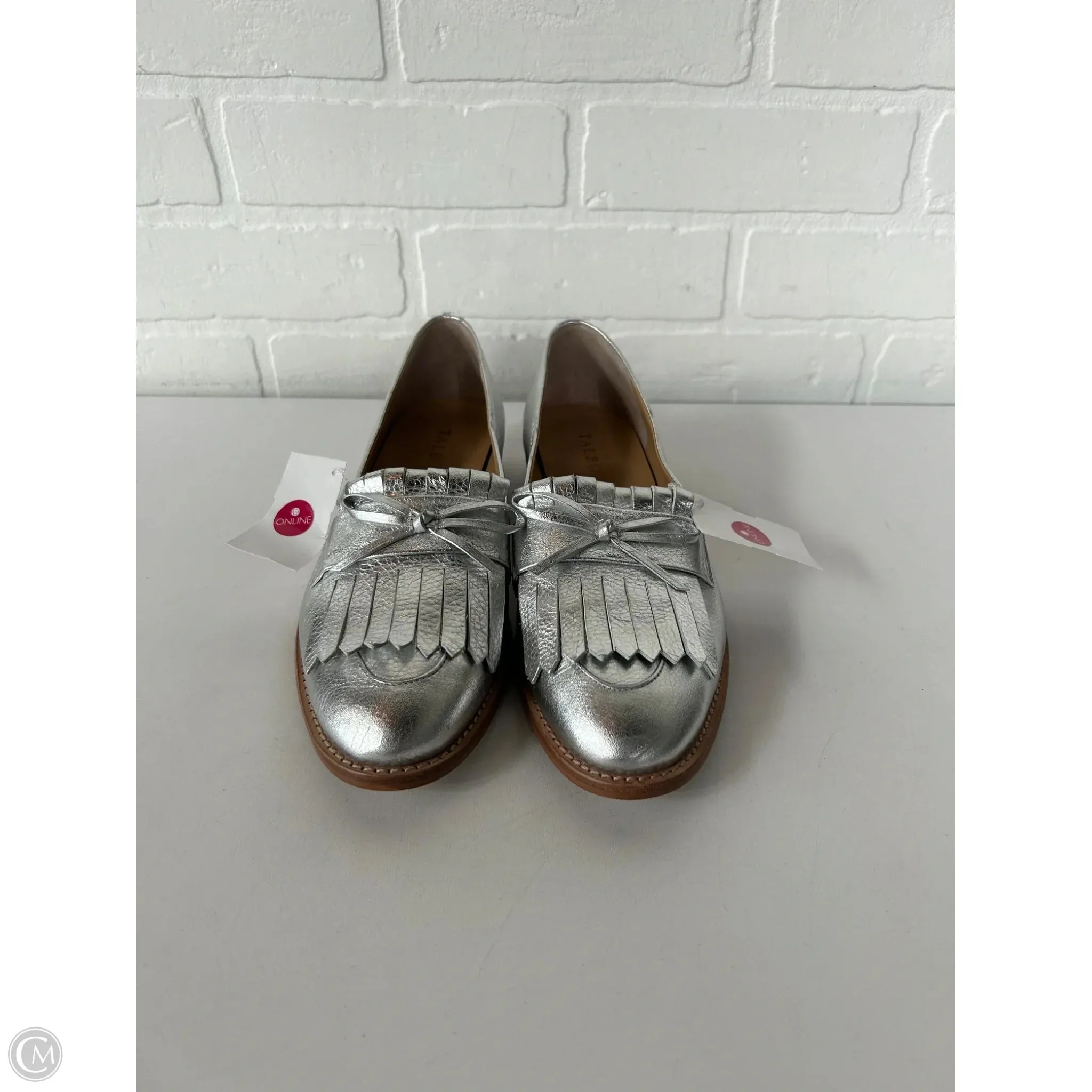 Shoes Flats By Talbots In Silver, Size: 7