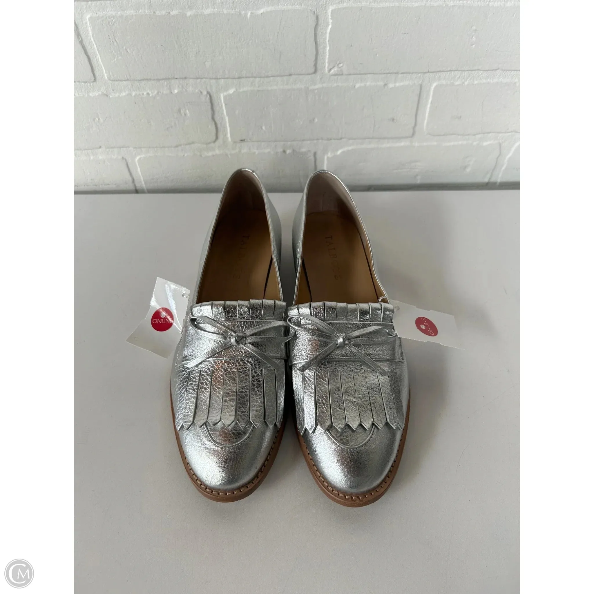 Shoes Flats By Talbots In Silver, Size: 7