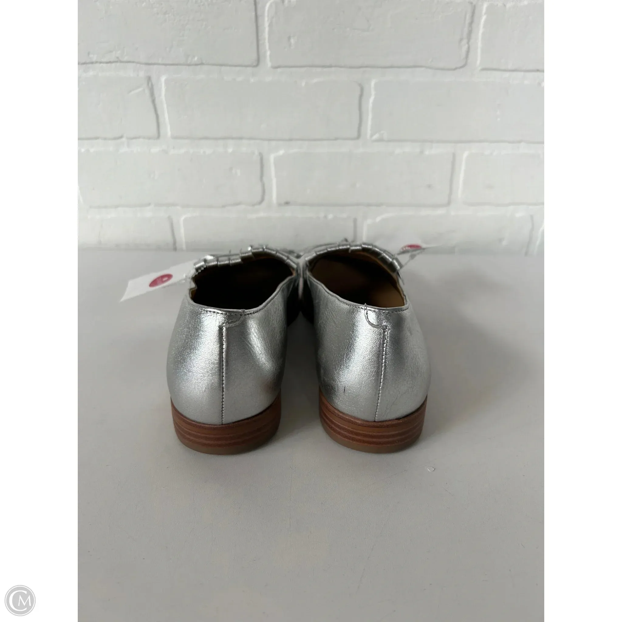 Shoes Flats By Talbots In Silver, Size: 7