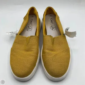 Shoes Flats By Toms In Yellow, Size: 8