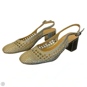 Shoes Heels Block By J. Crew In Gold, Size: 9