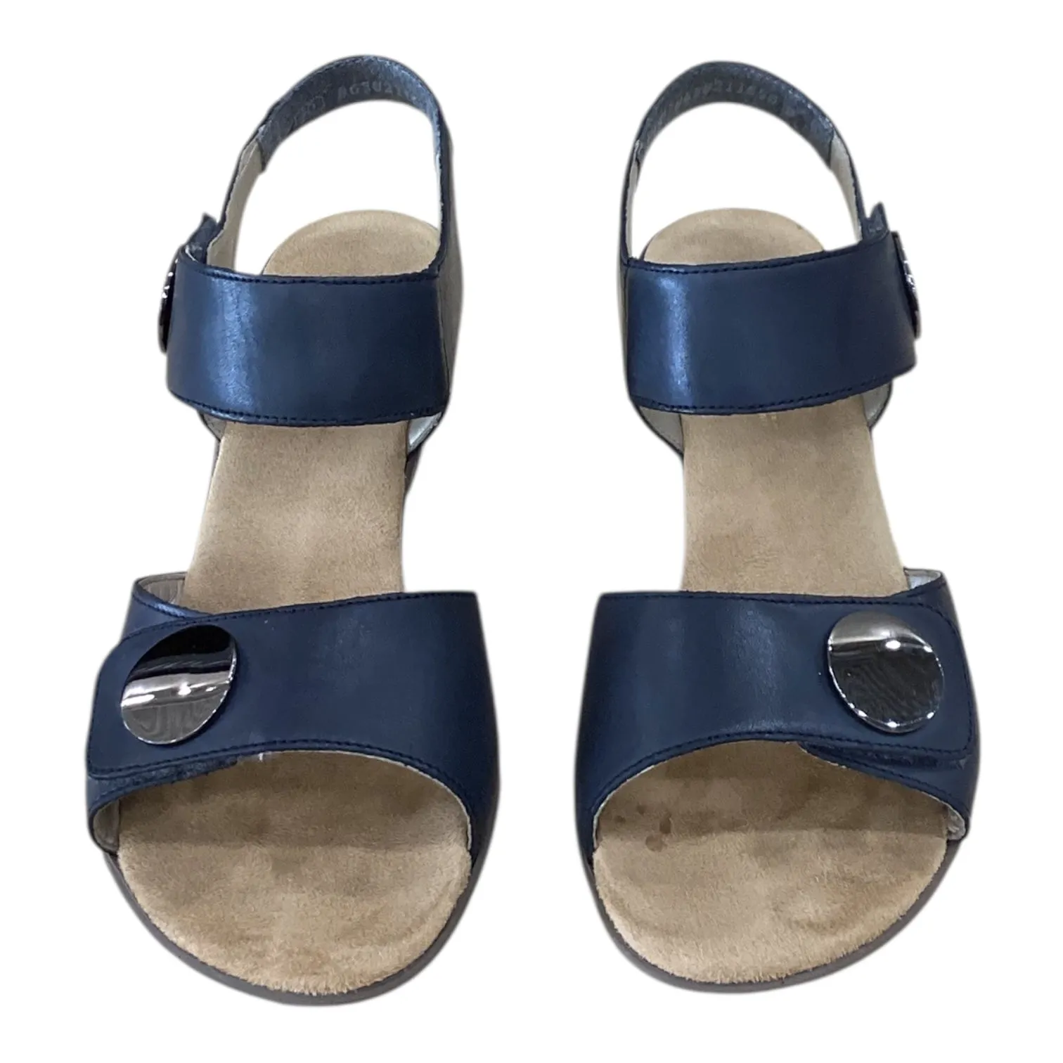 Shoes Heels Block By Riekers In Navy, Size:9
