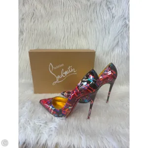 Shoes Luxury Designer By Christian Louboutin In Multi-colored, Size: 10