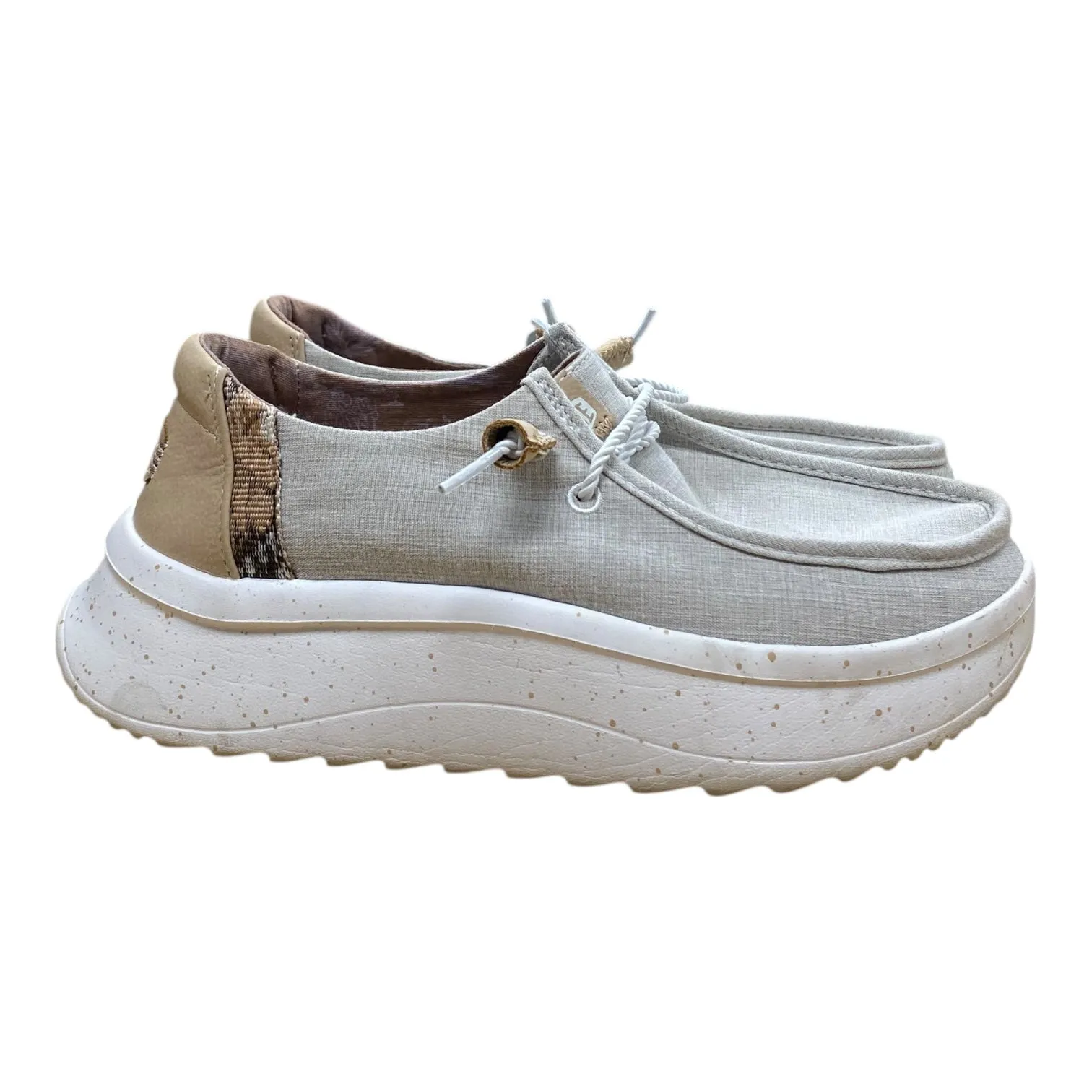 Shoes Sneakers By Hey Dude In Tan, Size:7