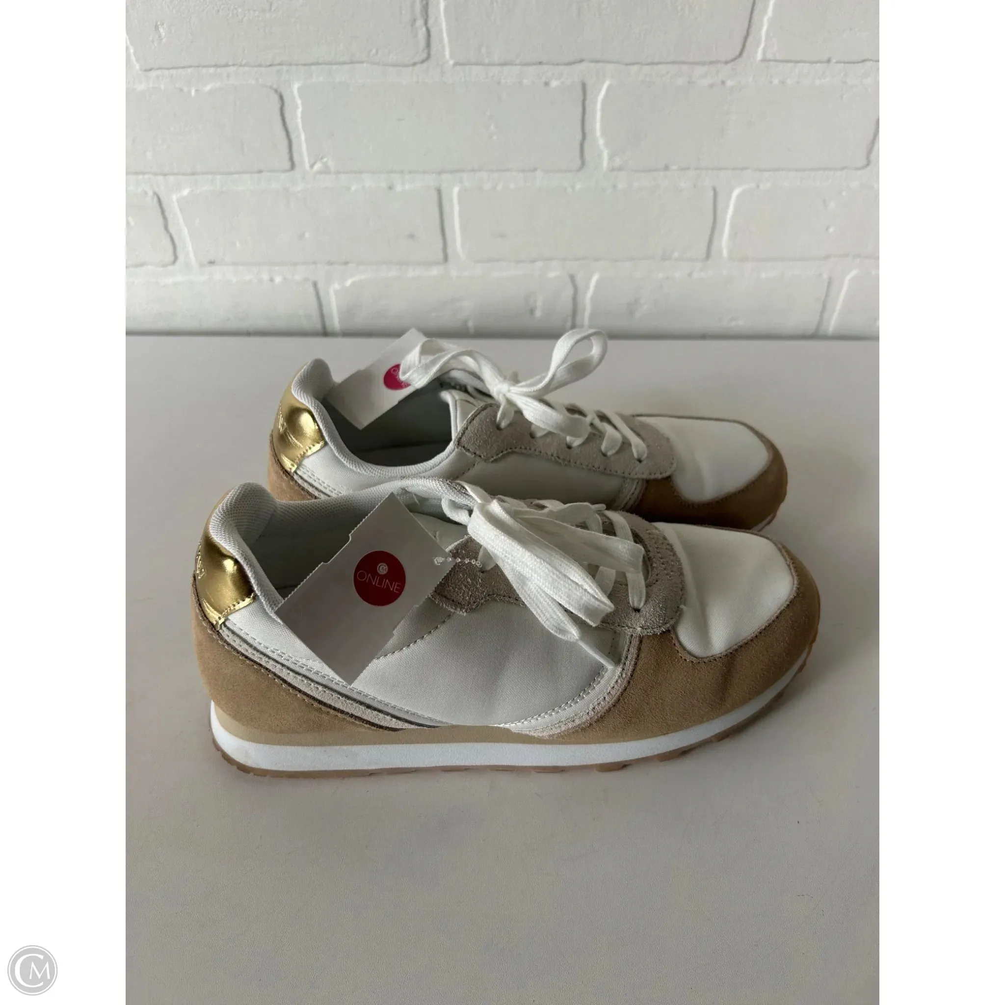 Shoes Sneakers By J. Crew In Tan & White, Size: 9