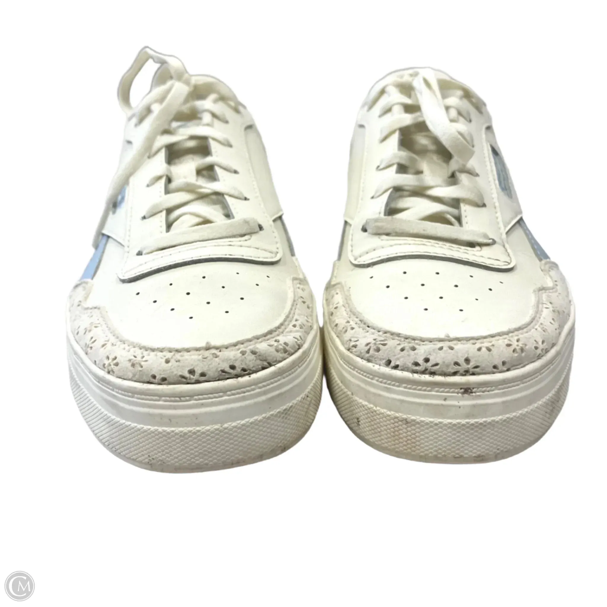Shoes Sneakers By Reebok In Blue & Cream, Size: 7