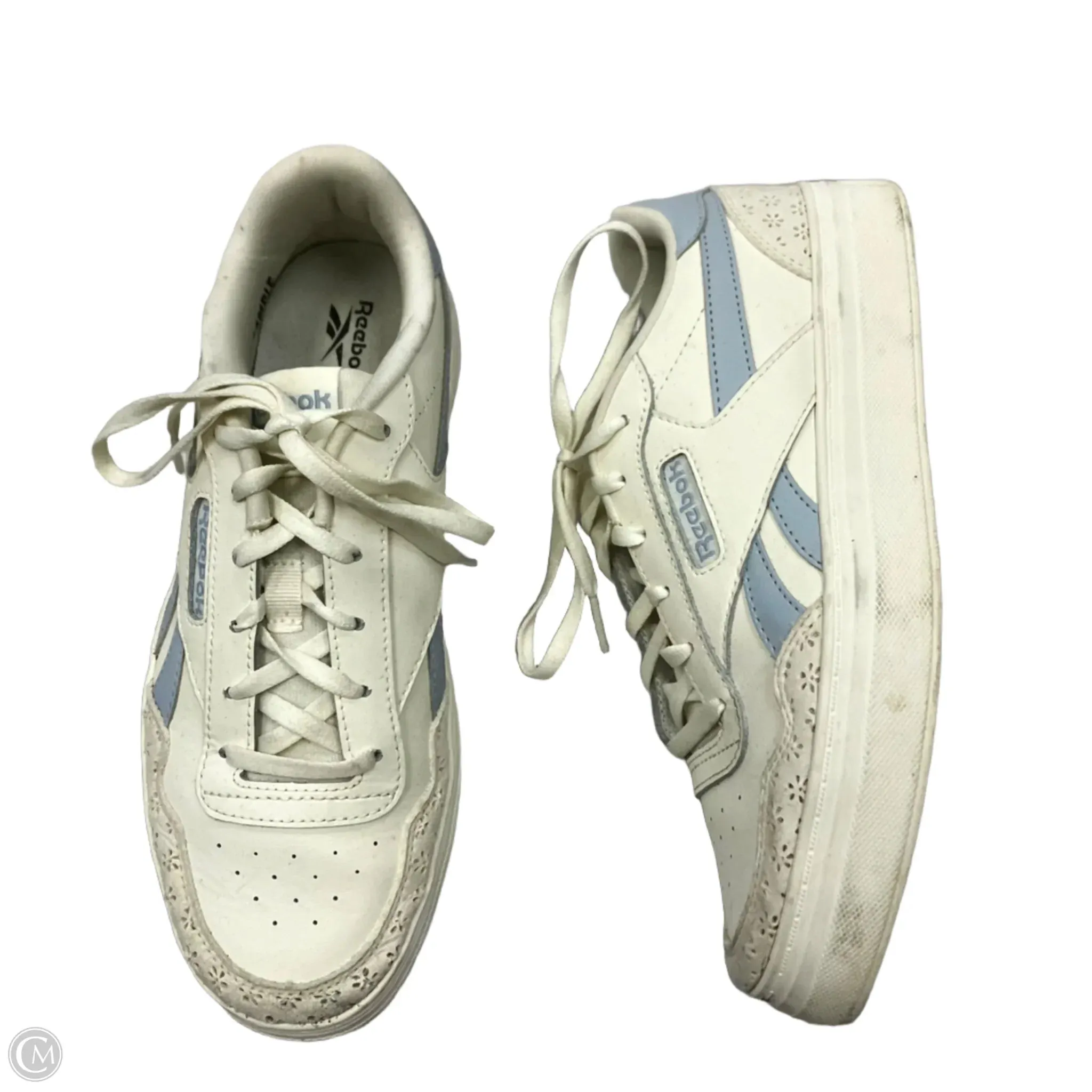 Shoes Sneakers By Reebok In Blue & Cream, Size: 7