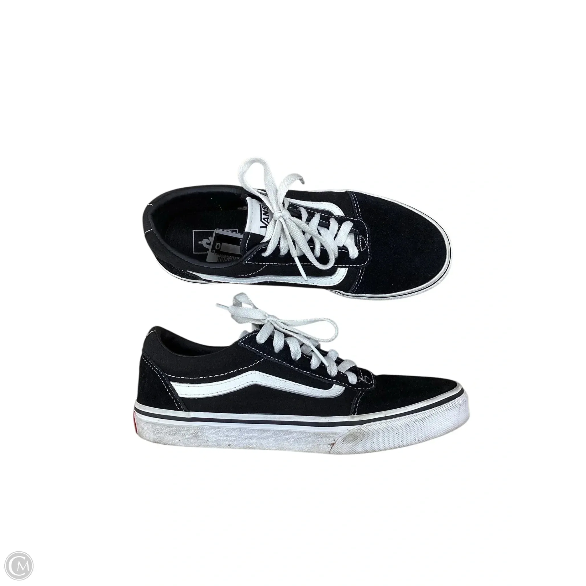 Shoes Sneakers By Vans In Black, Size: 6.5