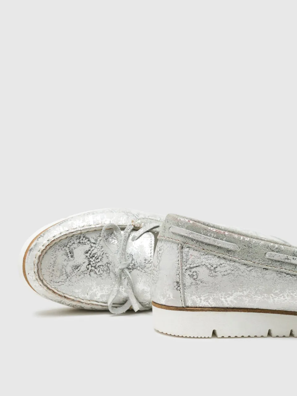 Silver Nautical Shoes