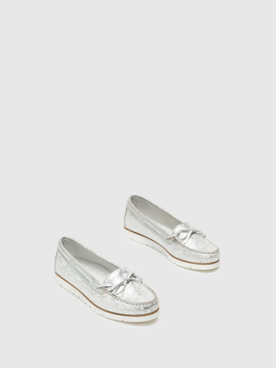 Silver Nautical Shoes