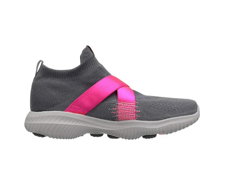 Skechers Women's Go Walk Revolution Ultra Sneaker, Charcoal/Hot Pink