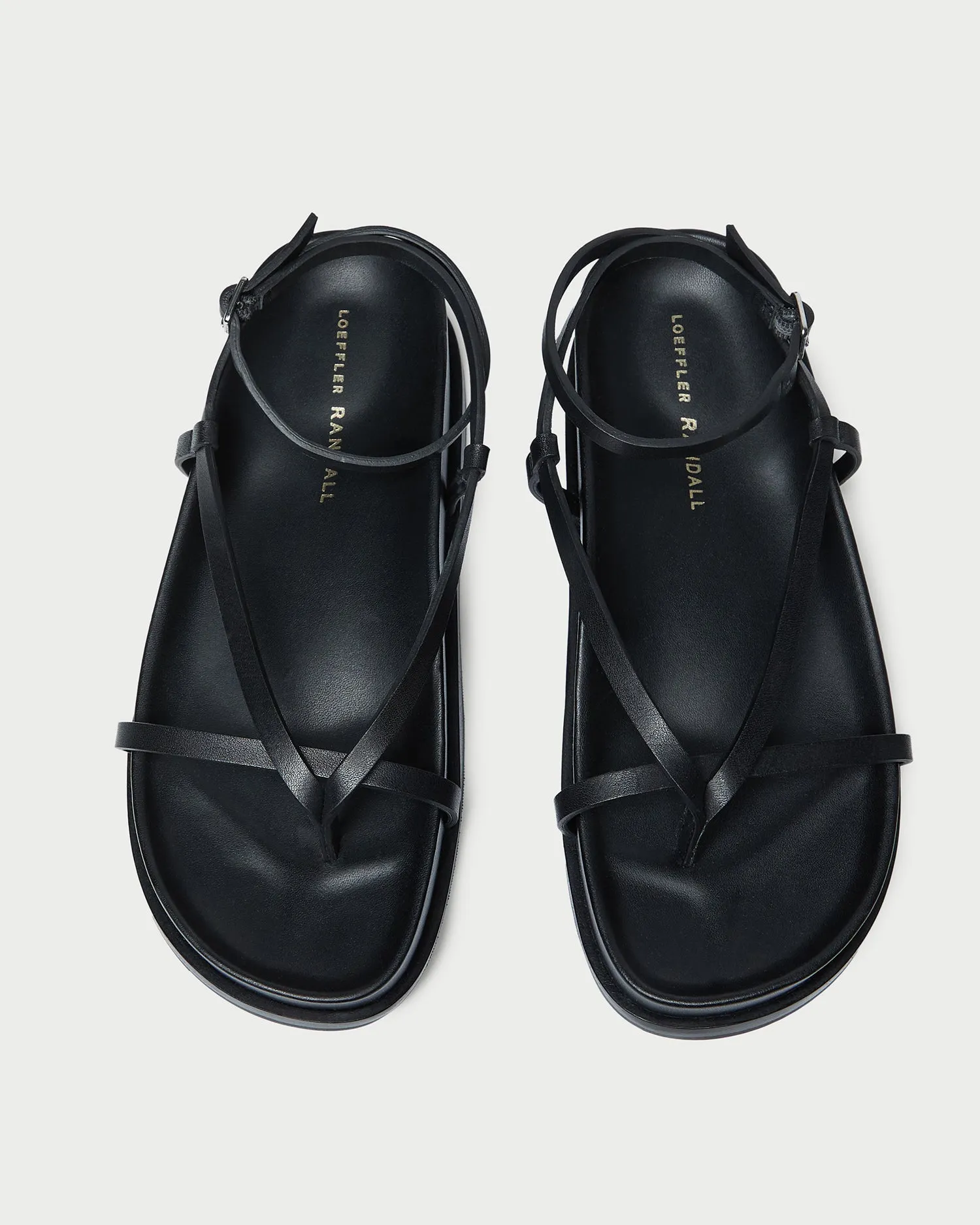 Sonny Black Leather Wrap Sandal -LOEFFLER RANDALL