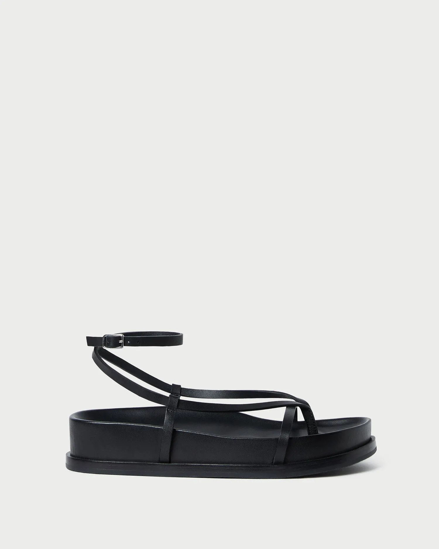 Sonny Black Leather Wrap Sandal -LOEFFLER RANDALL