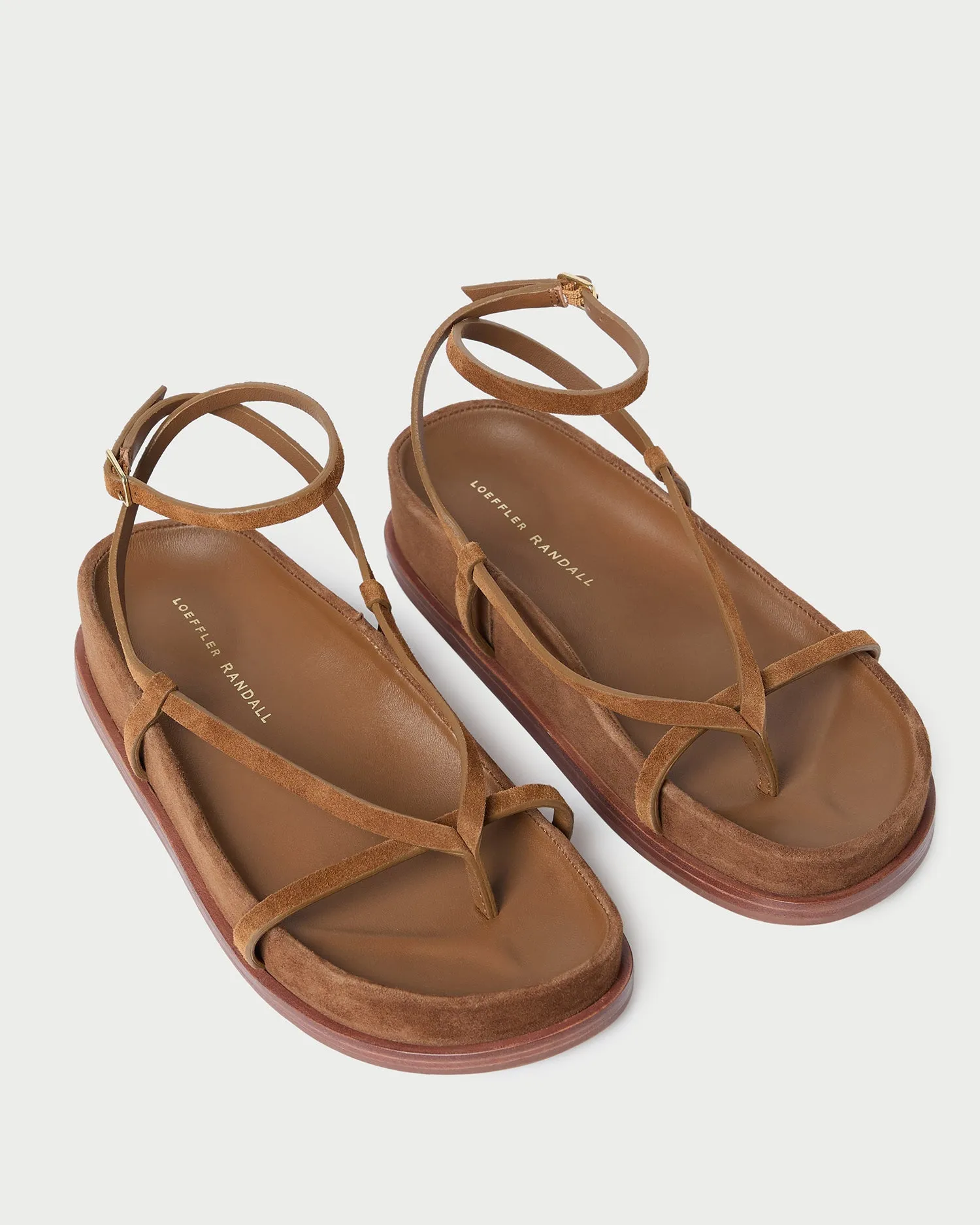 Sonny Cacao Suede Wrap Sandal -LOEFFLER RANDALL