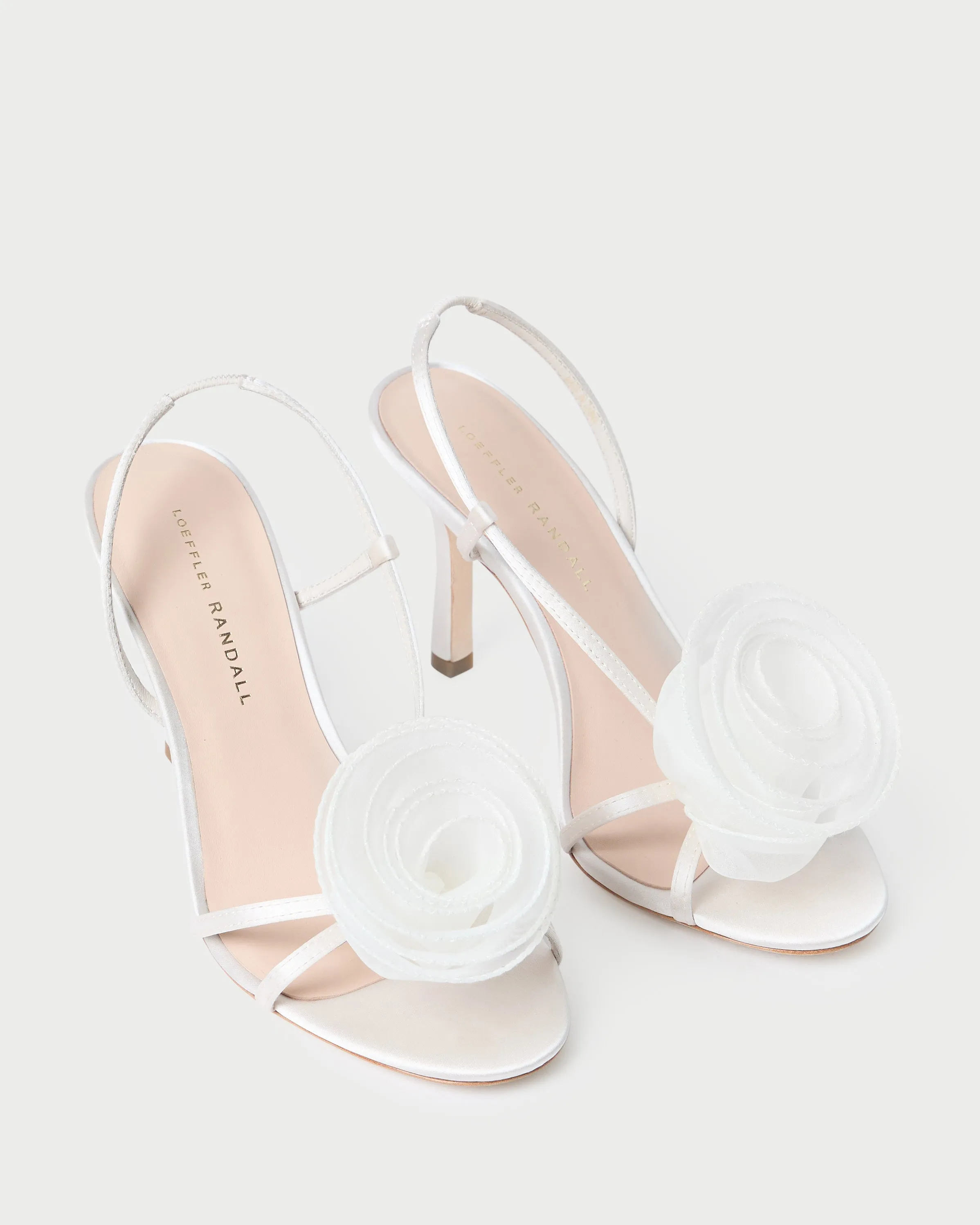 Steph Cream Organza Rose Sandal -LOEFFLER RANDALL