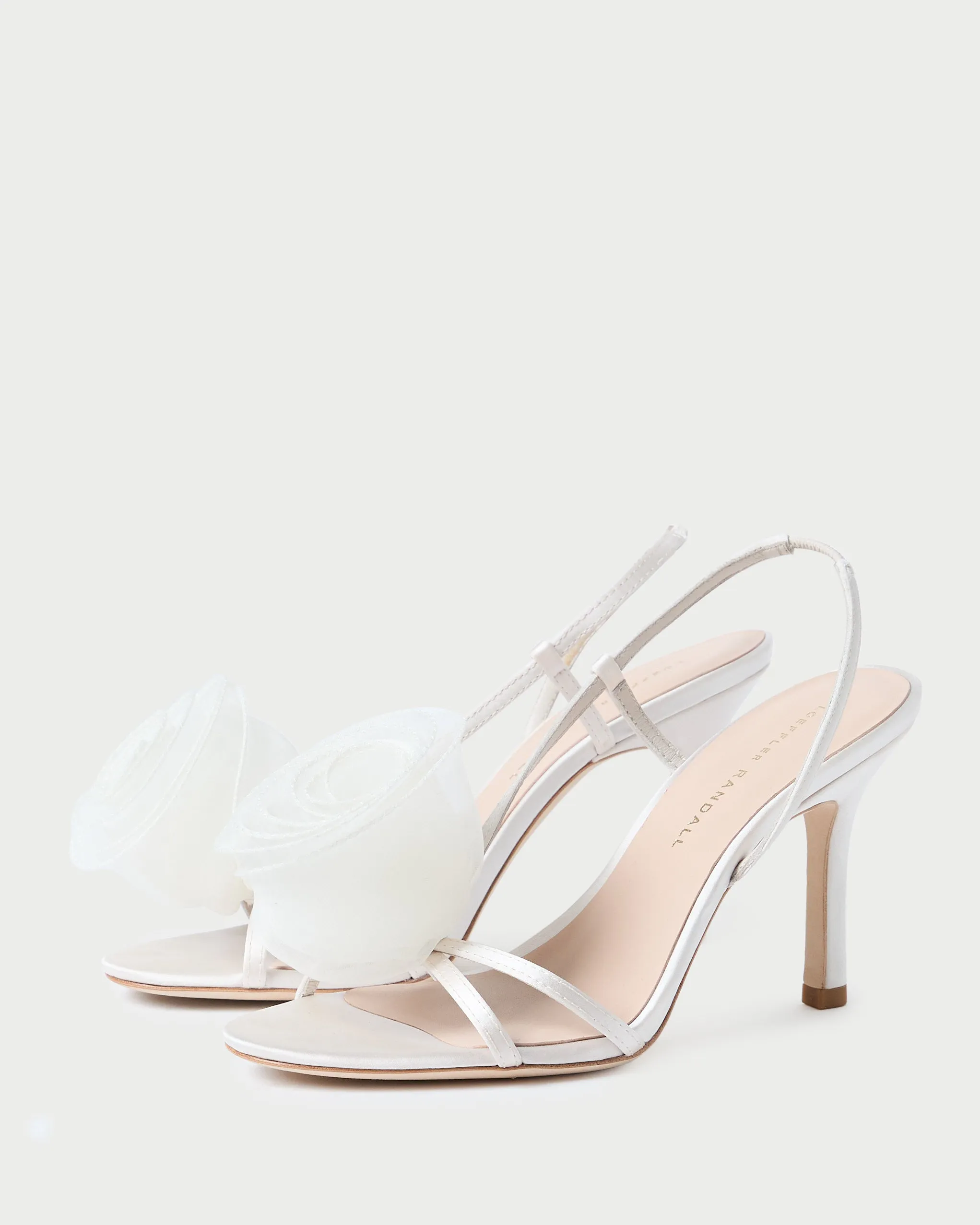 Steph Cream Organza Rose Sandal -LOEFFLER RANDALL