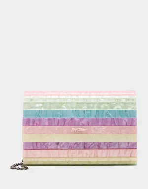 STRIP STRIP HOORAY CLUTCH PASTEL Betsey Johnson