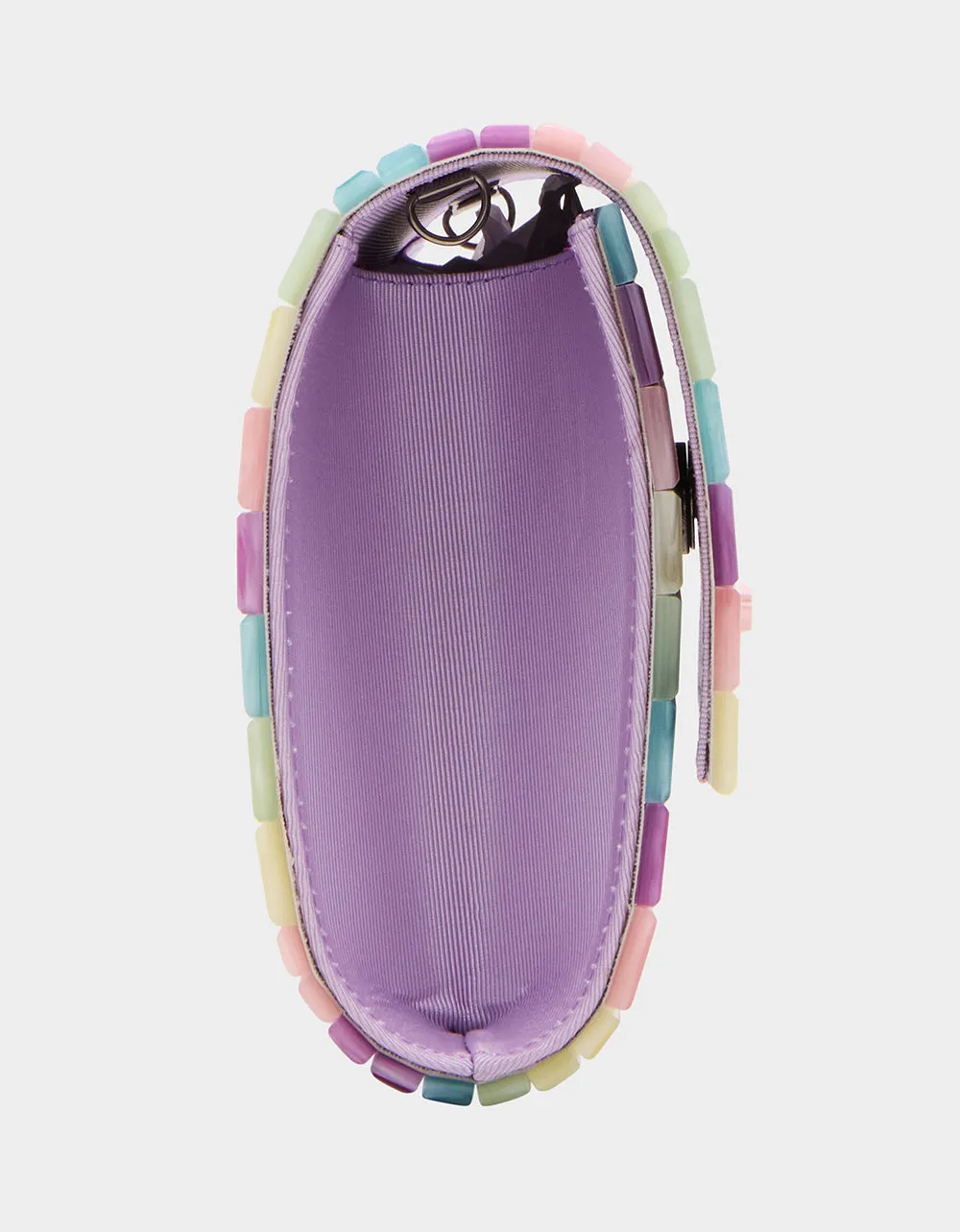 STRIP STRIP HOORAY CLUTCH PASTEL Betsey Johnson
