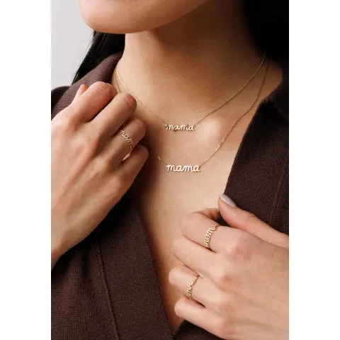 Sydney Evan Mama Gold Necklace
