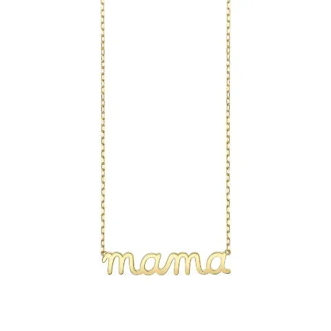 Sydney Evan Mama Gold Necklace