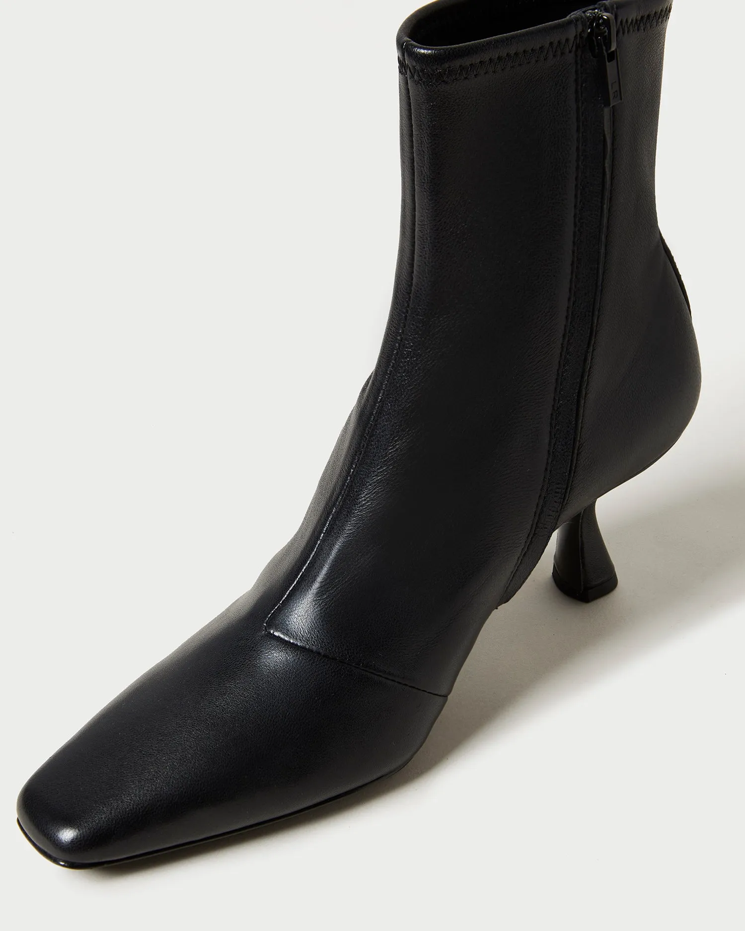 Thandy Black Curved Heel Bootie -LOEFFLER RANDALL