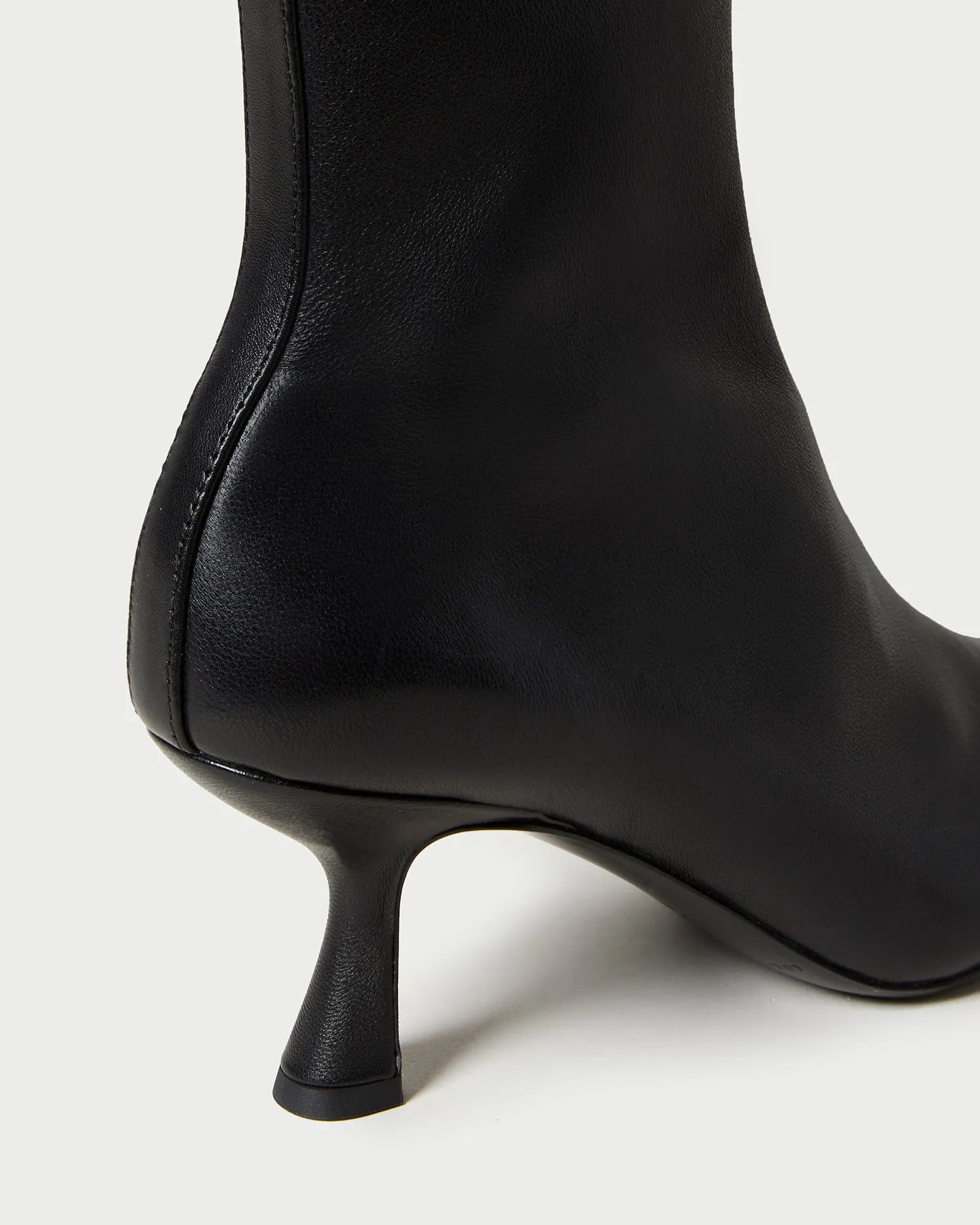 Thandy Black Curved Heel Bootie -LOEFFLER RANDALL