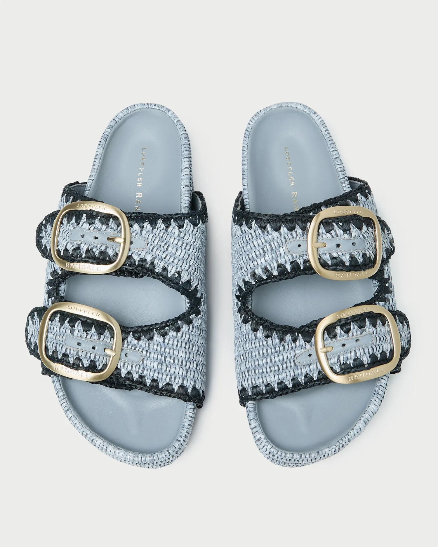 Theo Blue Two-Band Sandal -LOEFFLER RANDALL