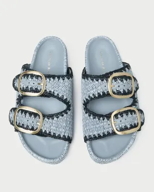 Theo Blue Two-Band Sandal -LOEFFLER RANDALL
