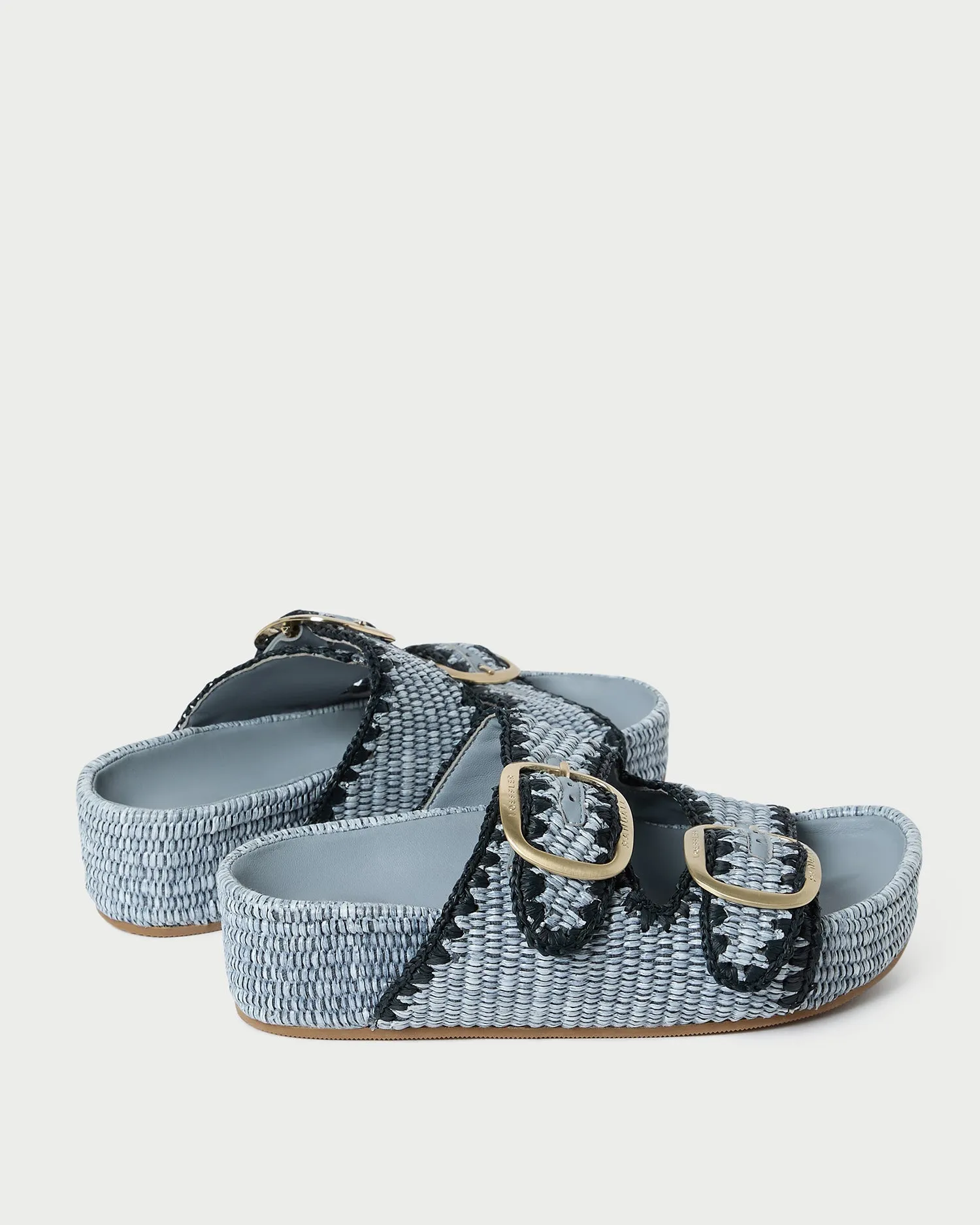 Theo Blue Two-Band Sandal -LOEFFLER RANDALL