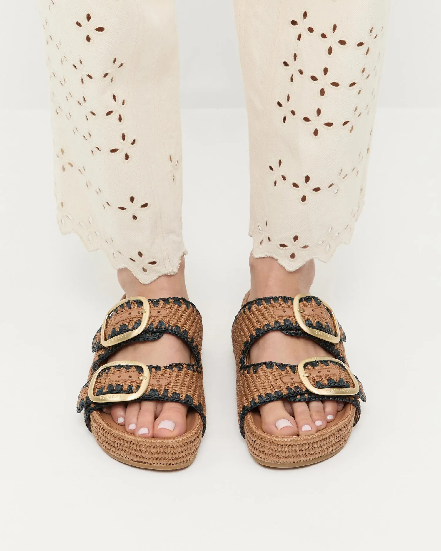 Theo Brown Two-Band Sandal -LOEFFLER RANDALL
