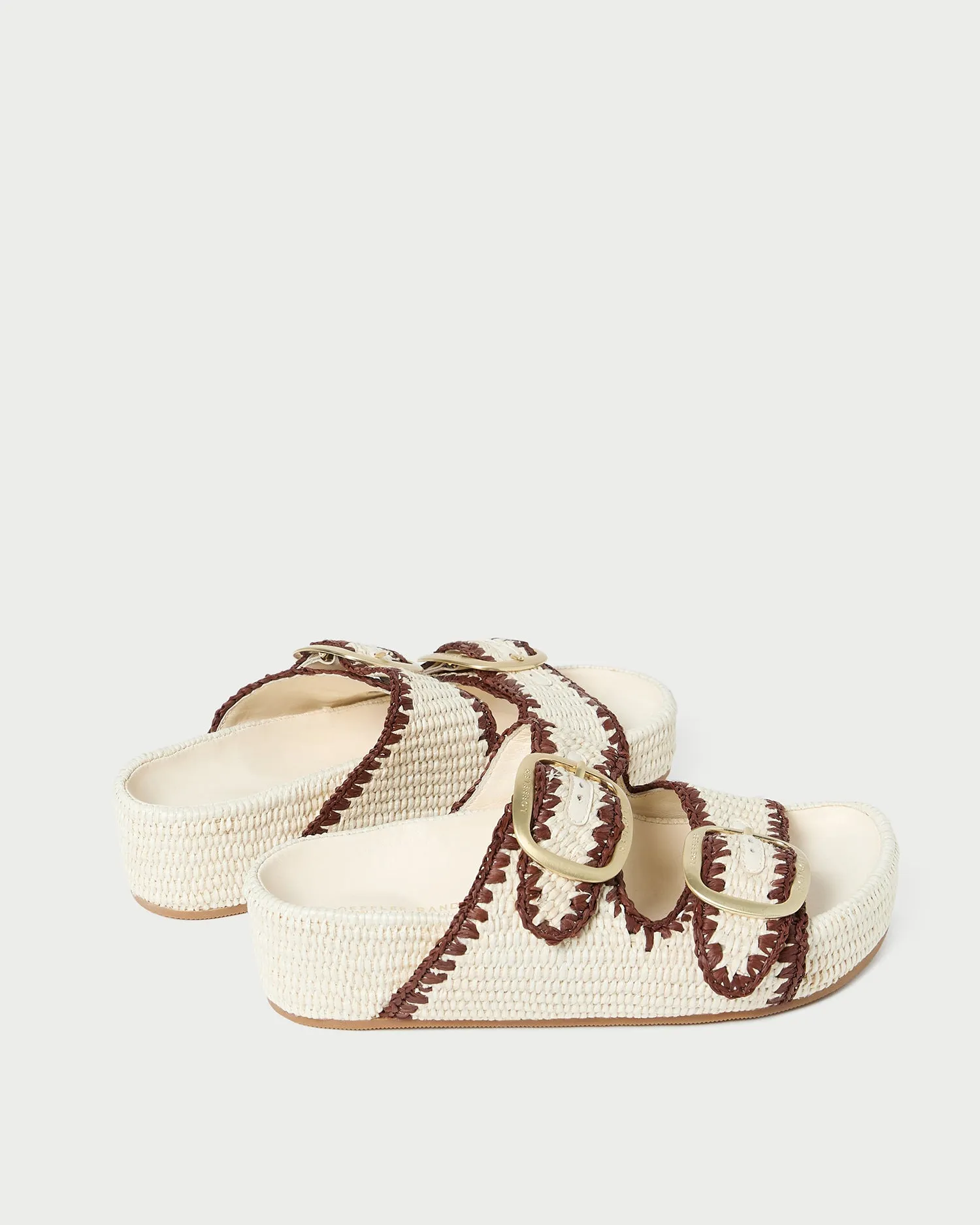 Theo Cream Two-Band Sandal -LOEFFLER RANDALL