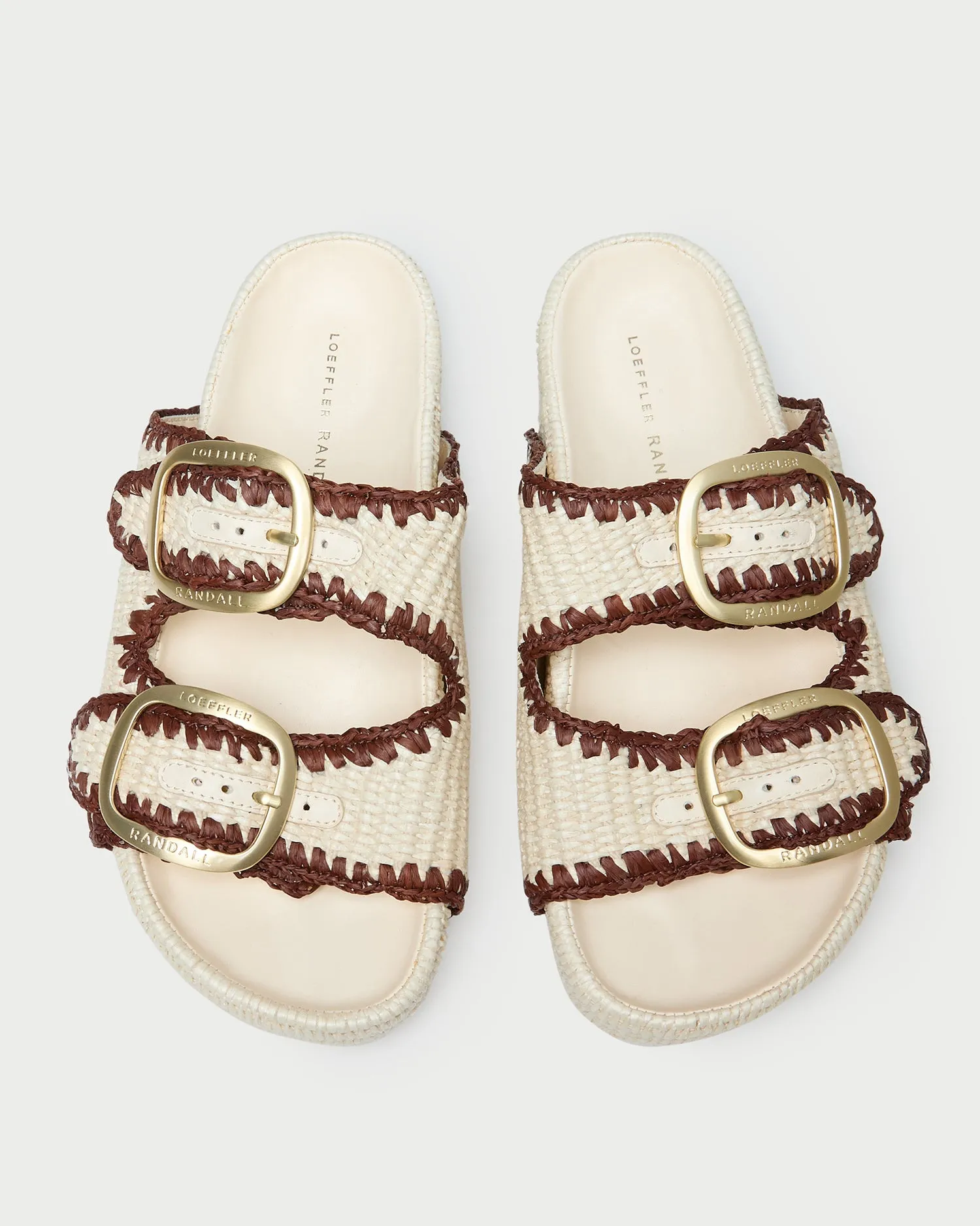 Theo Cream Two-Band Sandal -LOEFFLER RANDALL