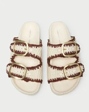 Theo Cream Two-Band Sandal -LOEFFLER RANDALL
