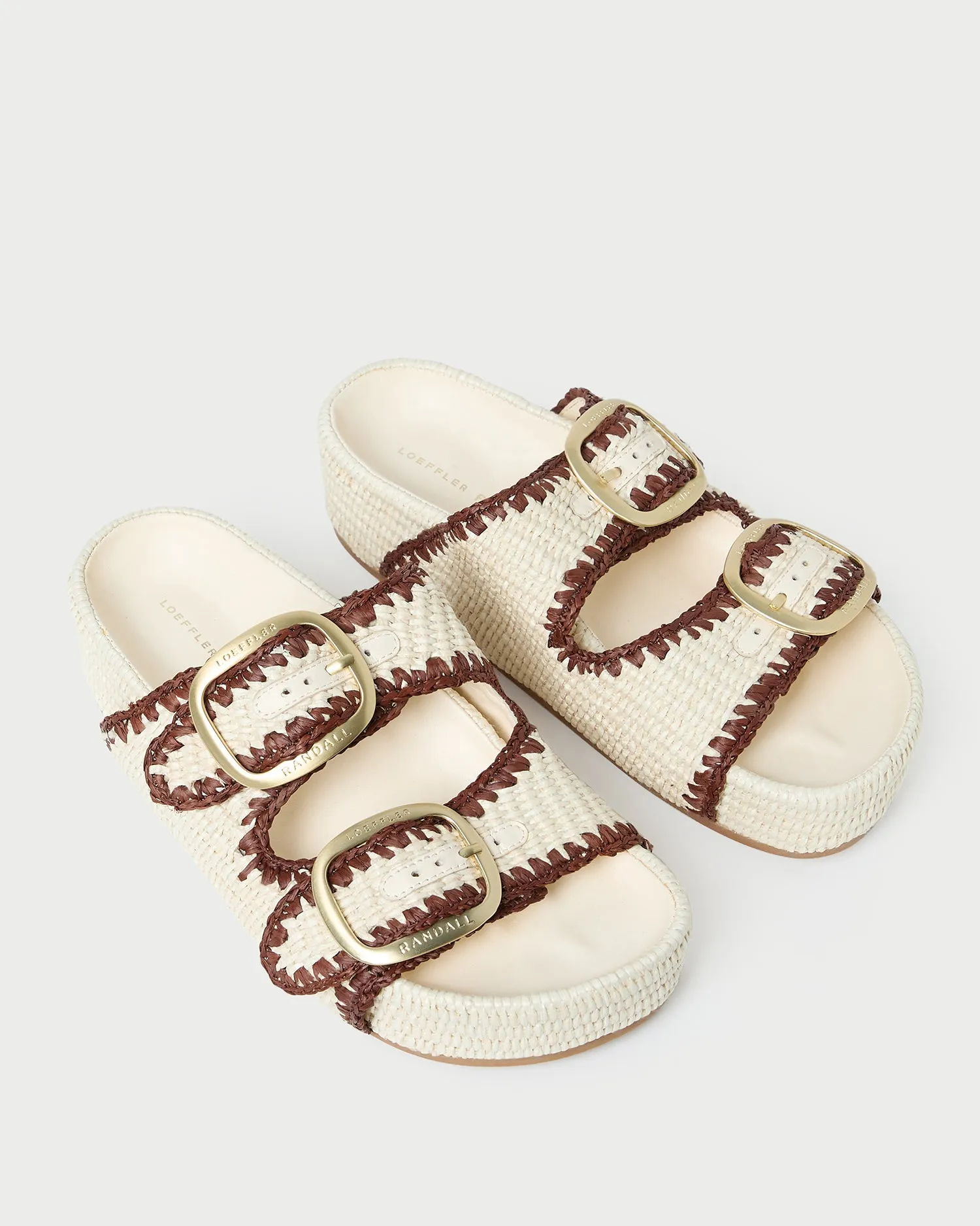 Theo Cream Two-Band Sandal -LOEFFLER RANDALL