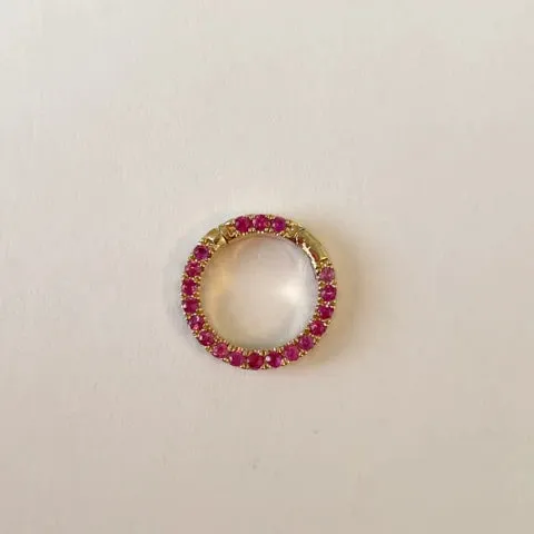 Theodosia 1/2" Ruby Gemstone Connector