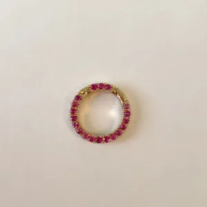Theodosia 1/2" Ruby Gemstone Connector