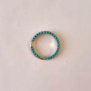 Theodosia 5/8" Turquoise Gemstone Connector