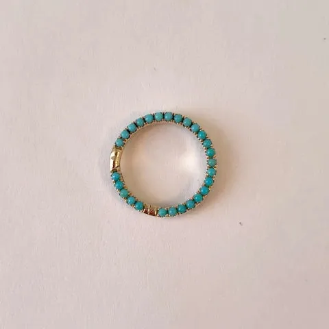 Theodosia 5/8" Turquoise Gemstone Connector