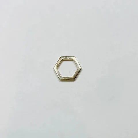 Theodosia Hexagon Gold Connector