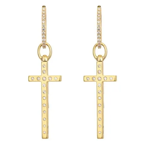 Three Stories Elongated Cross Top Switch Charm