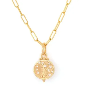 Three Stories Engraved Tree of Life Pendant
